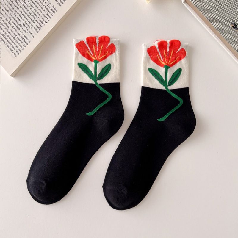 Chaussettes LE JARDIN RED