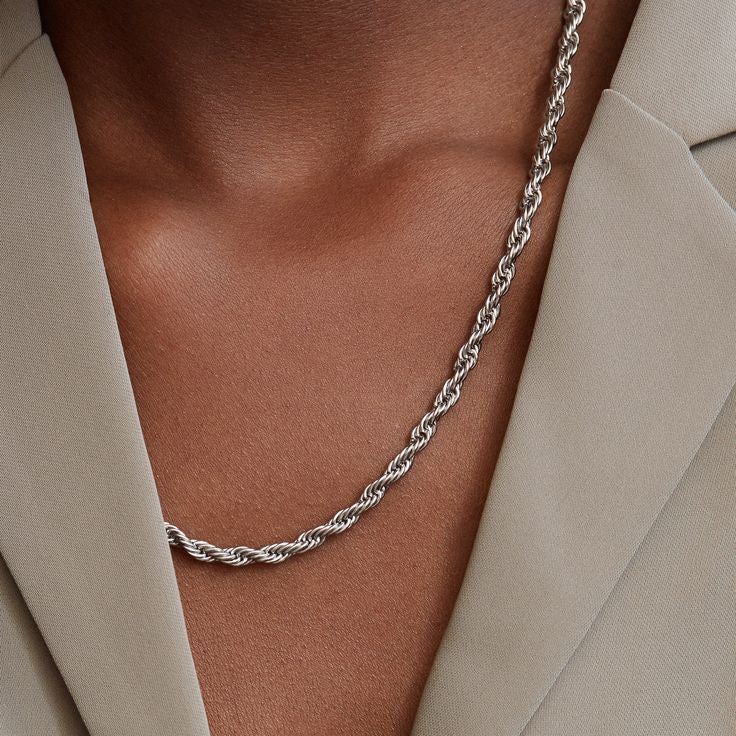 Collier ROCK ARGENTÉ
