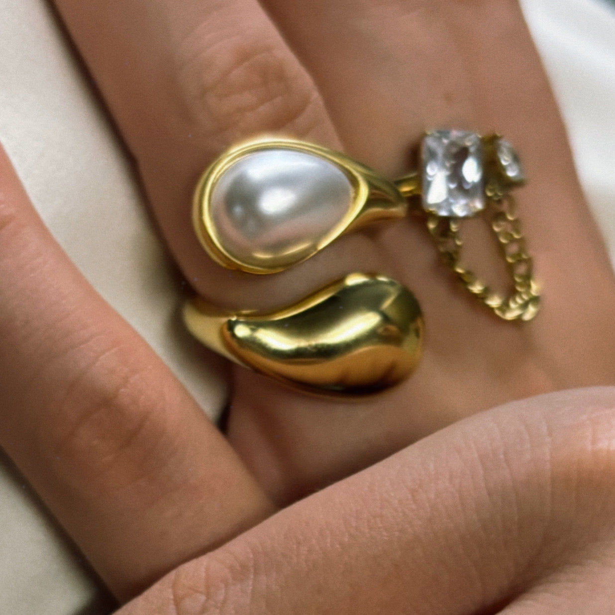 Bague GOUTE NACRE