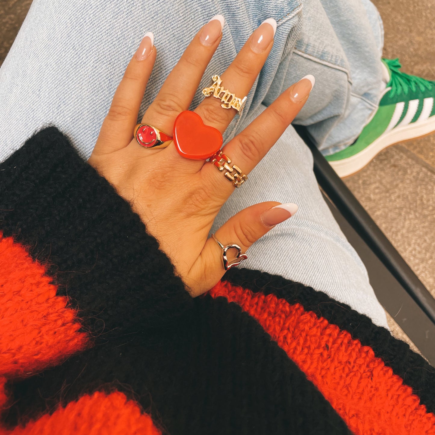Bague COEUR ROUGE
