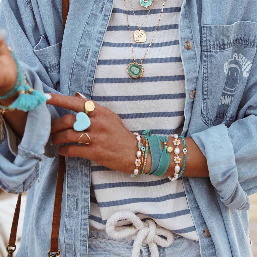 Bague COEUR BLEUE