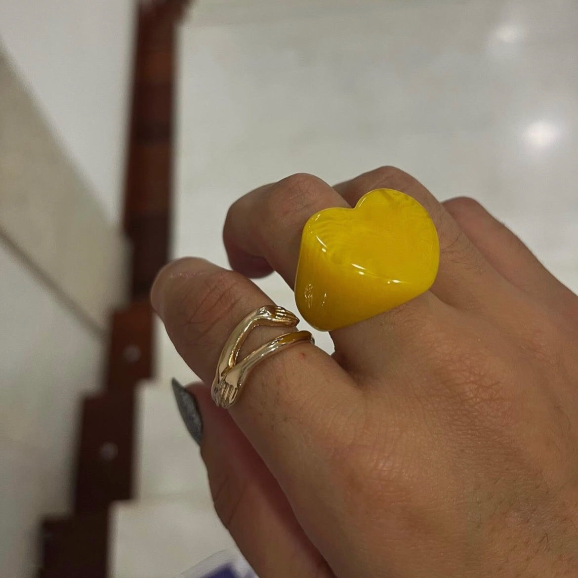 Bague COEUR YELLOW
