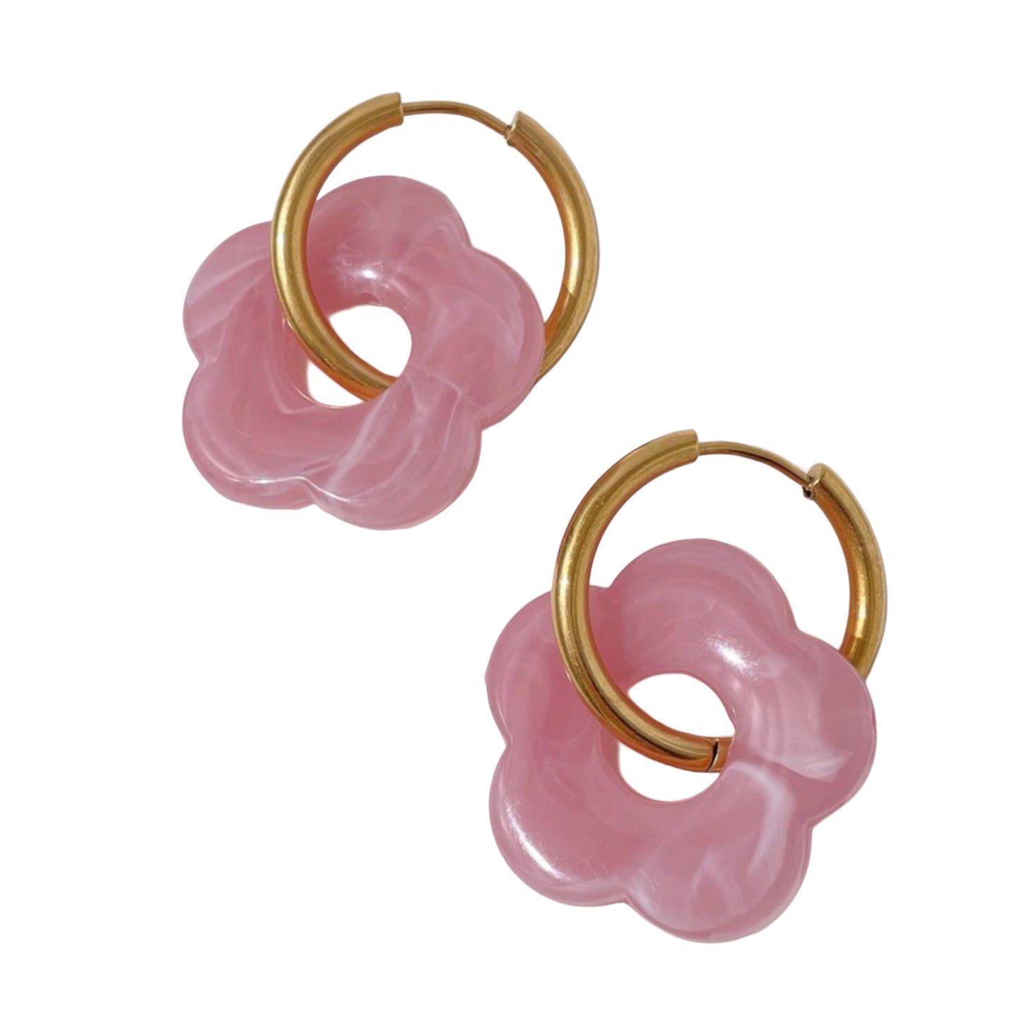 Boucles d’oreilles FLORETTE ROSE