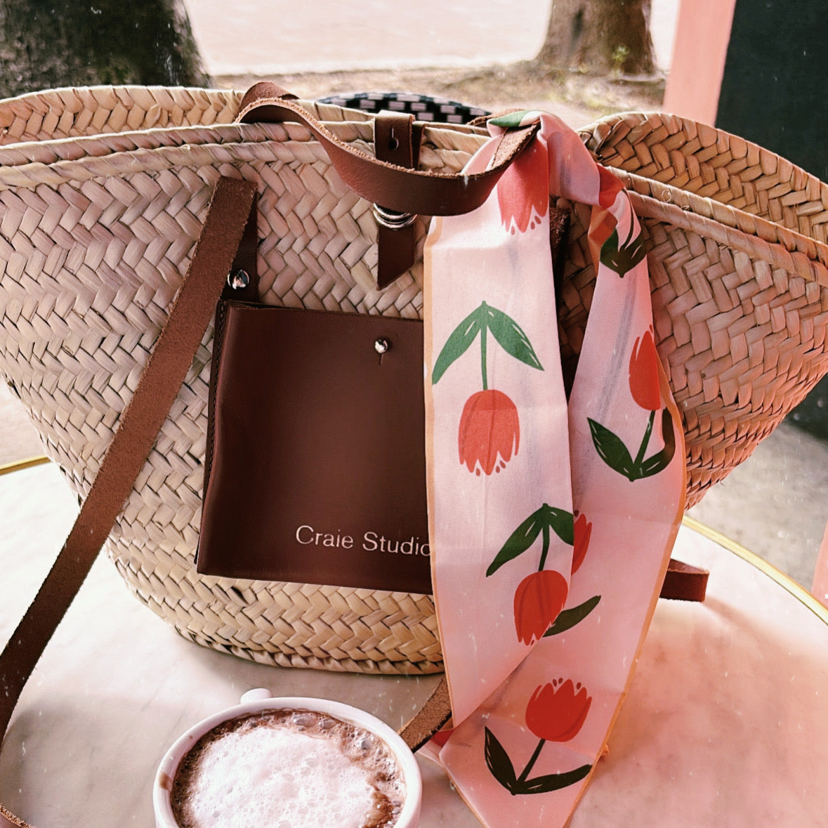 FOULARD BANDEAU TULIPE