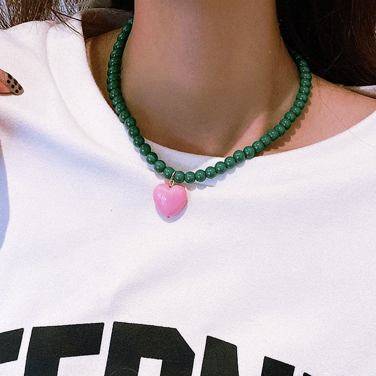 Collier HEART GREEN