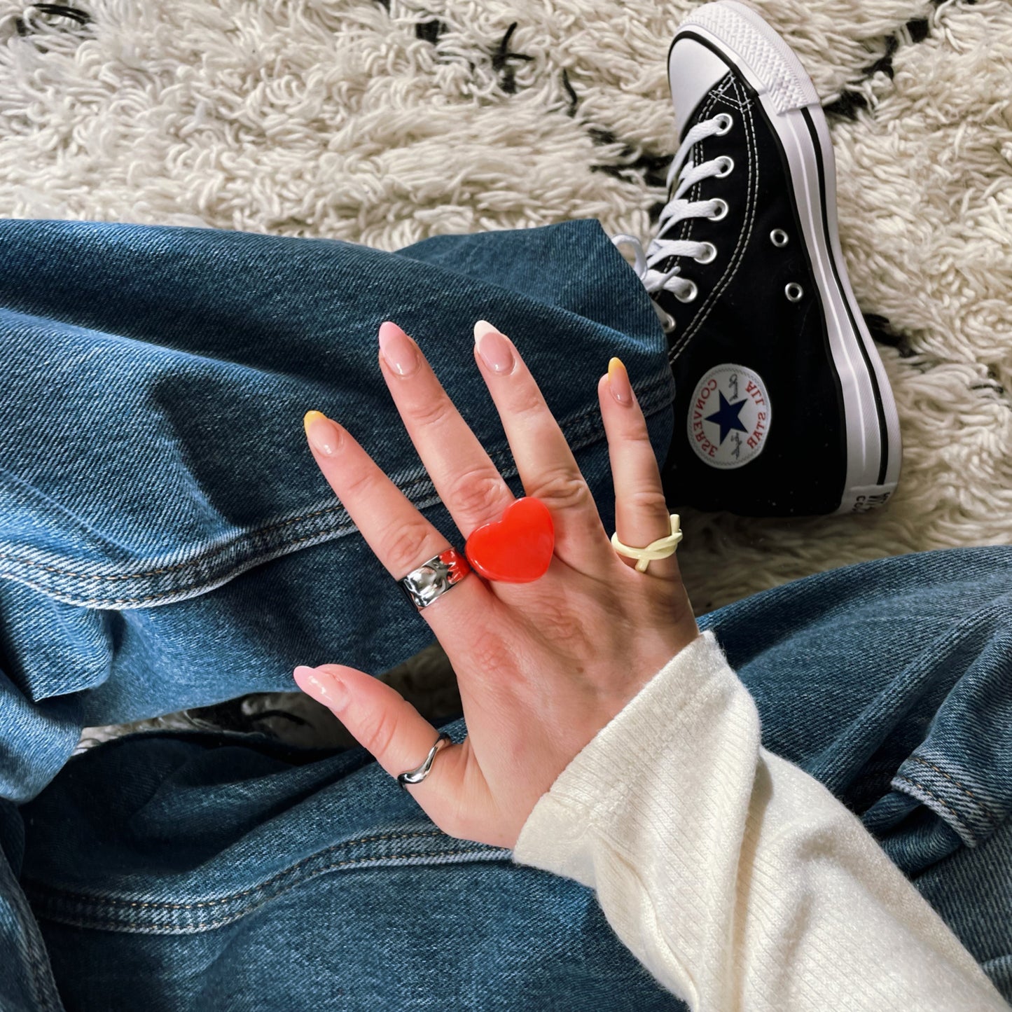 Bague COEUR ROUGE