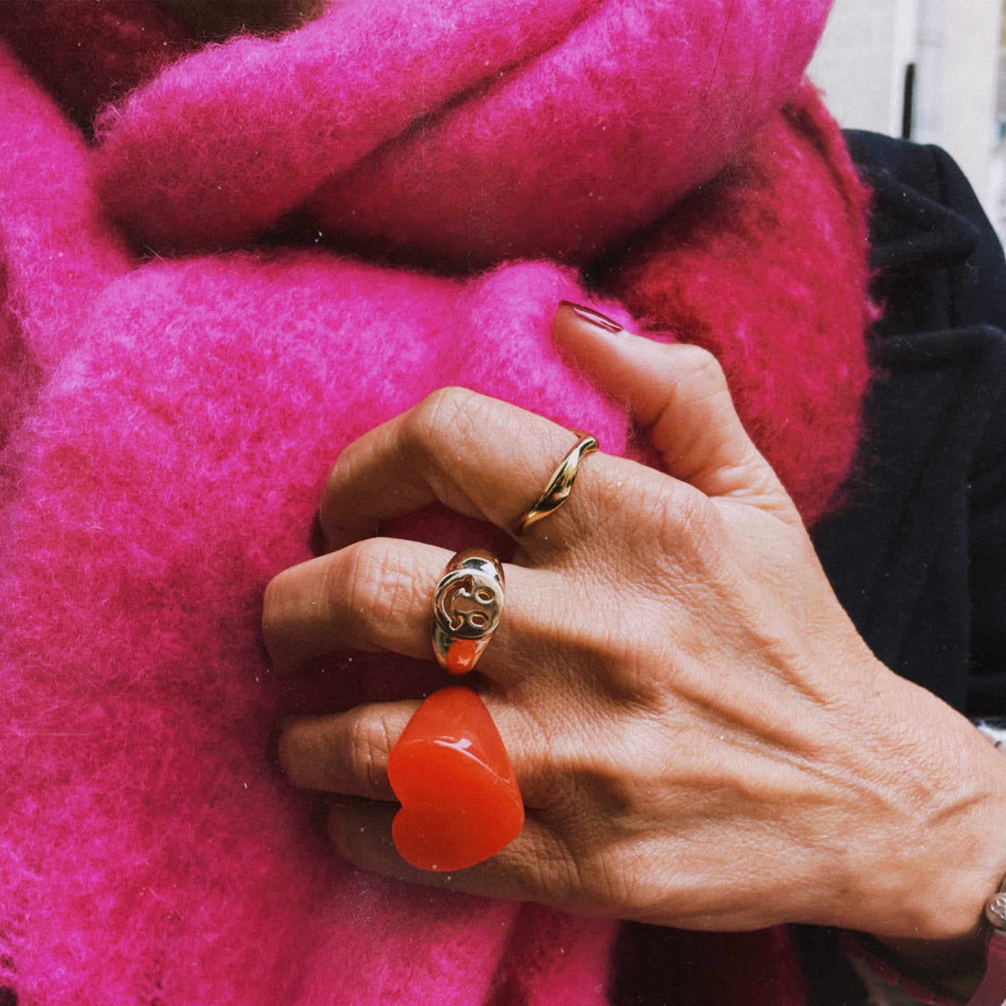 Bague COEUR ROUGE
