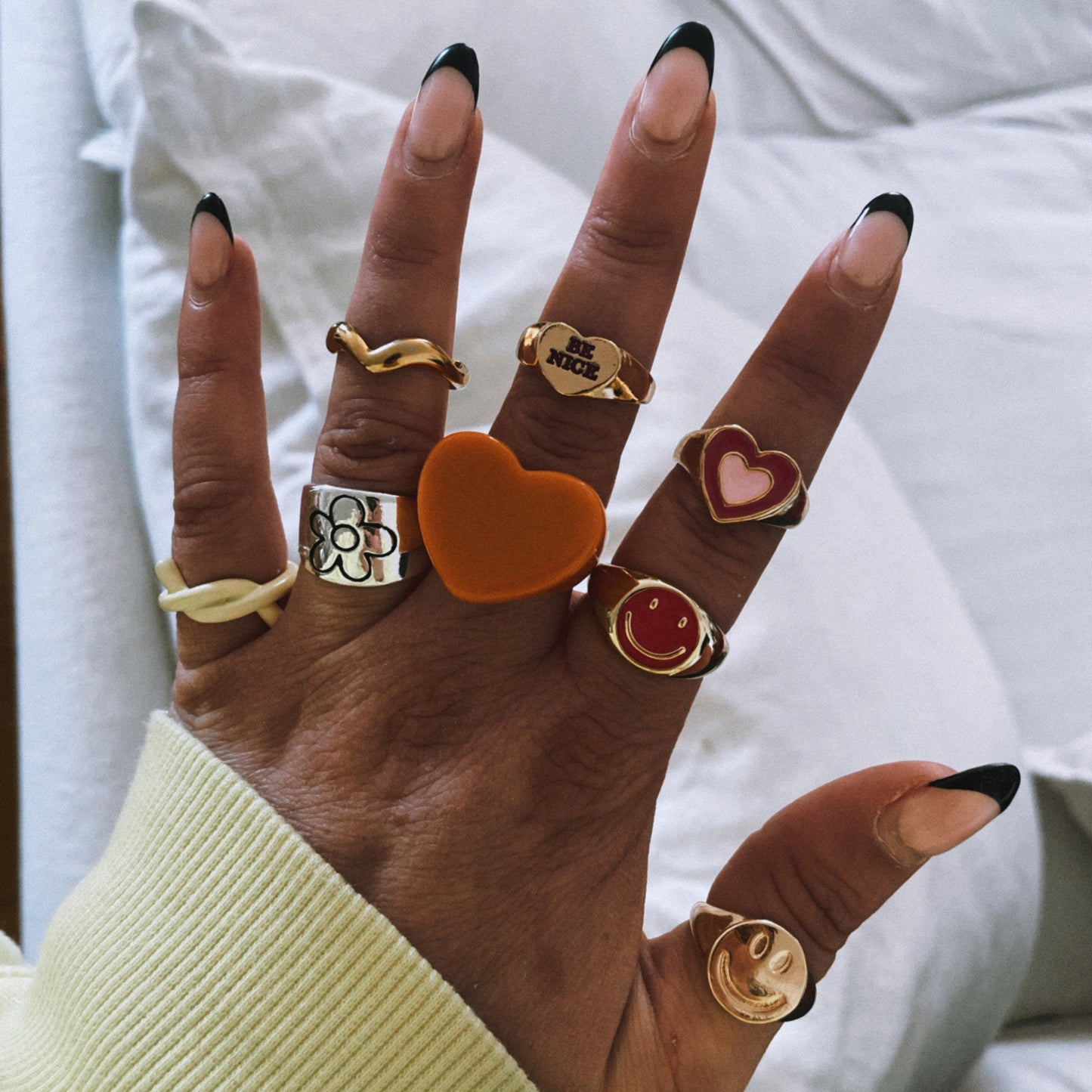 Bague COEUR ORANGE