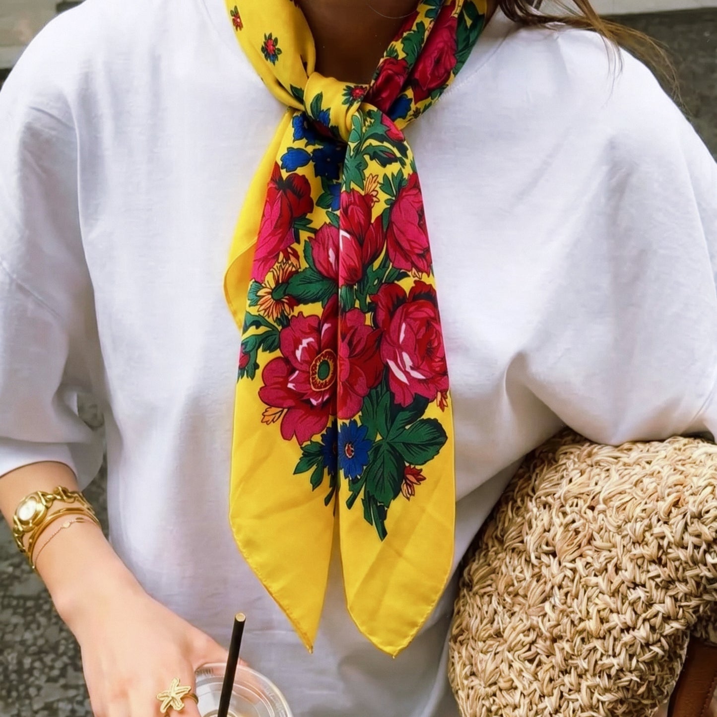 FOULARD LE NIL YELLOW