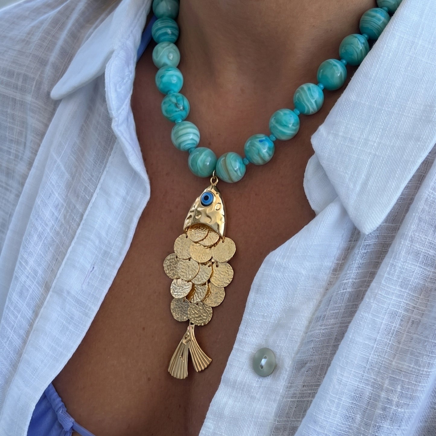 Collier CRÉATION LAGON 🐚