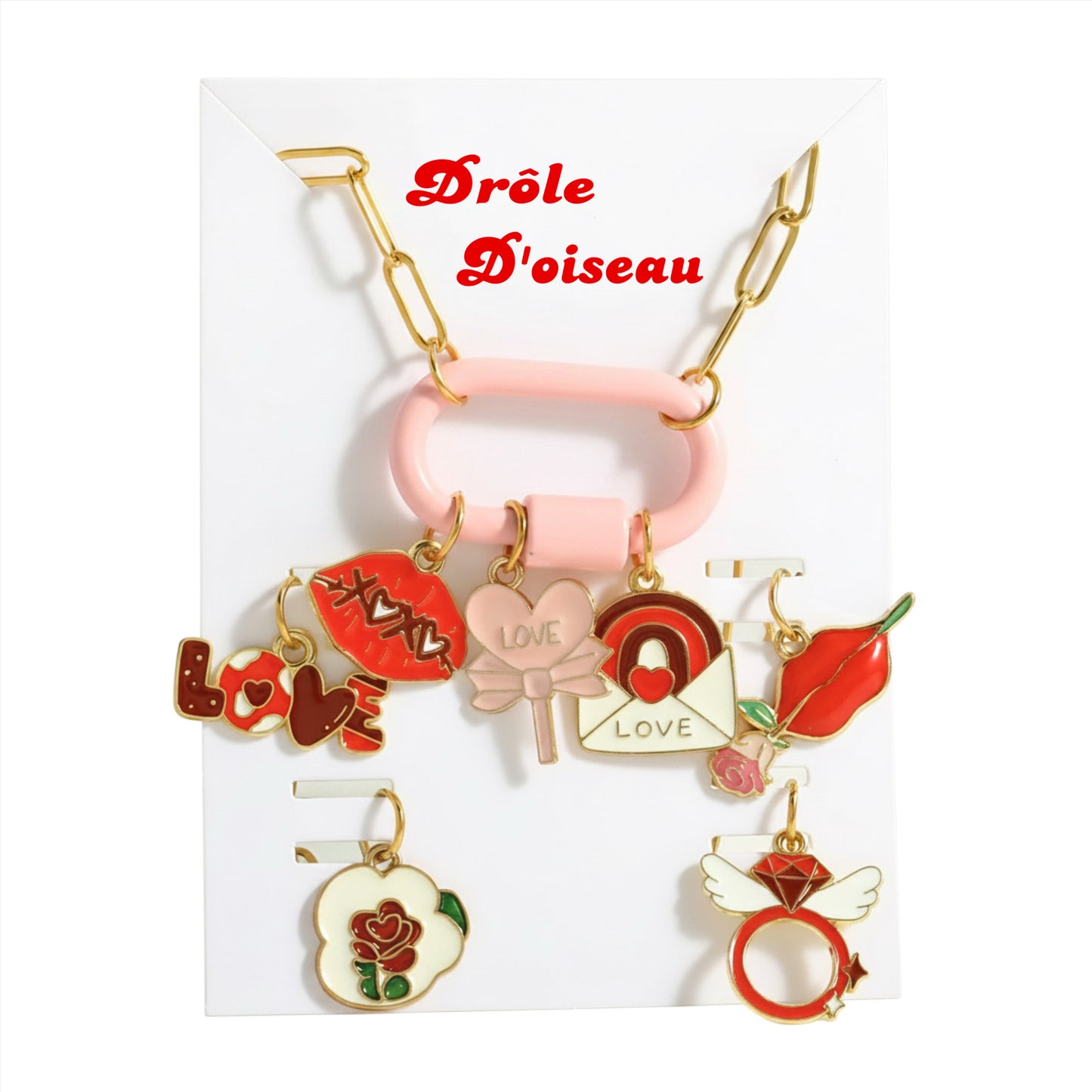 Collier DYE RED AMOR