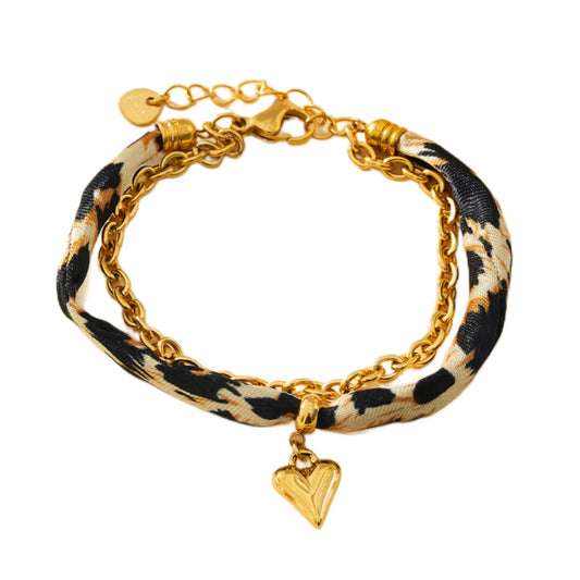 Bracelet DOUBLE LÉOPARD