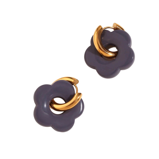Boucles d’oreilles FLORETTE PRUNE