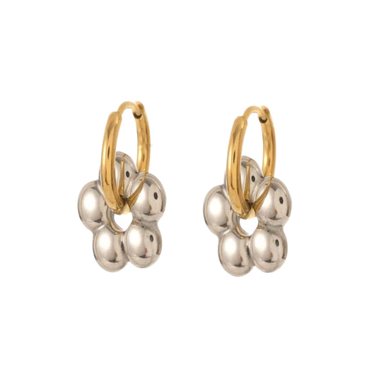 Boucles d’oreilles FLORETTE ARGENTÉ