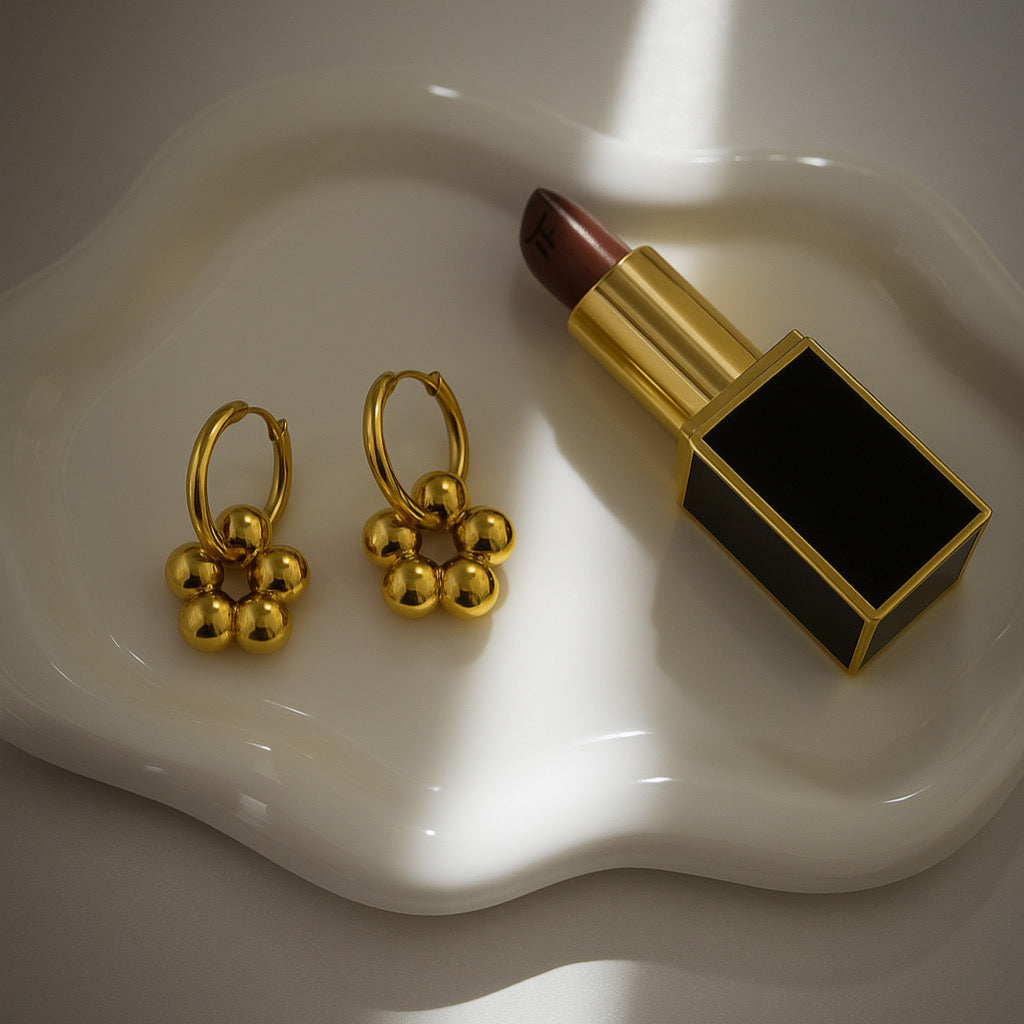 Boucles d’oreilles FLORETTE DORÉ
