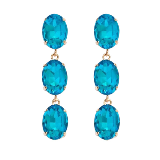 Boucles d’oreilles MOLY BLEUE