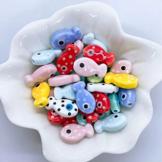 CHARMS POISSONS PORCELAINES